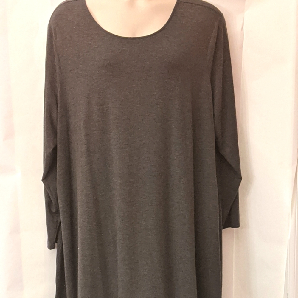 Old Navy Grey Long-Sleeved Swing Dress Sz 4X